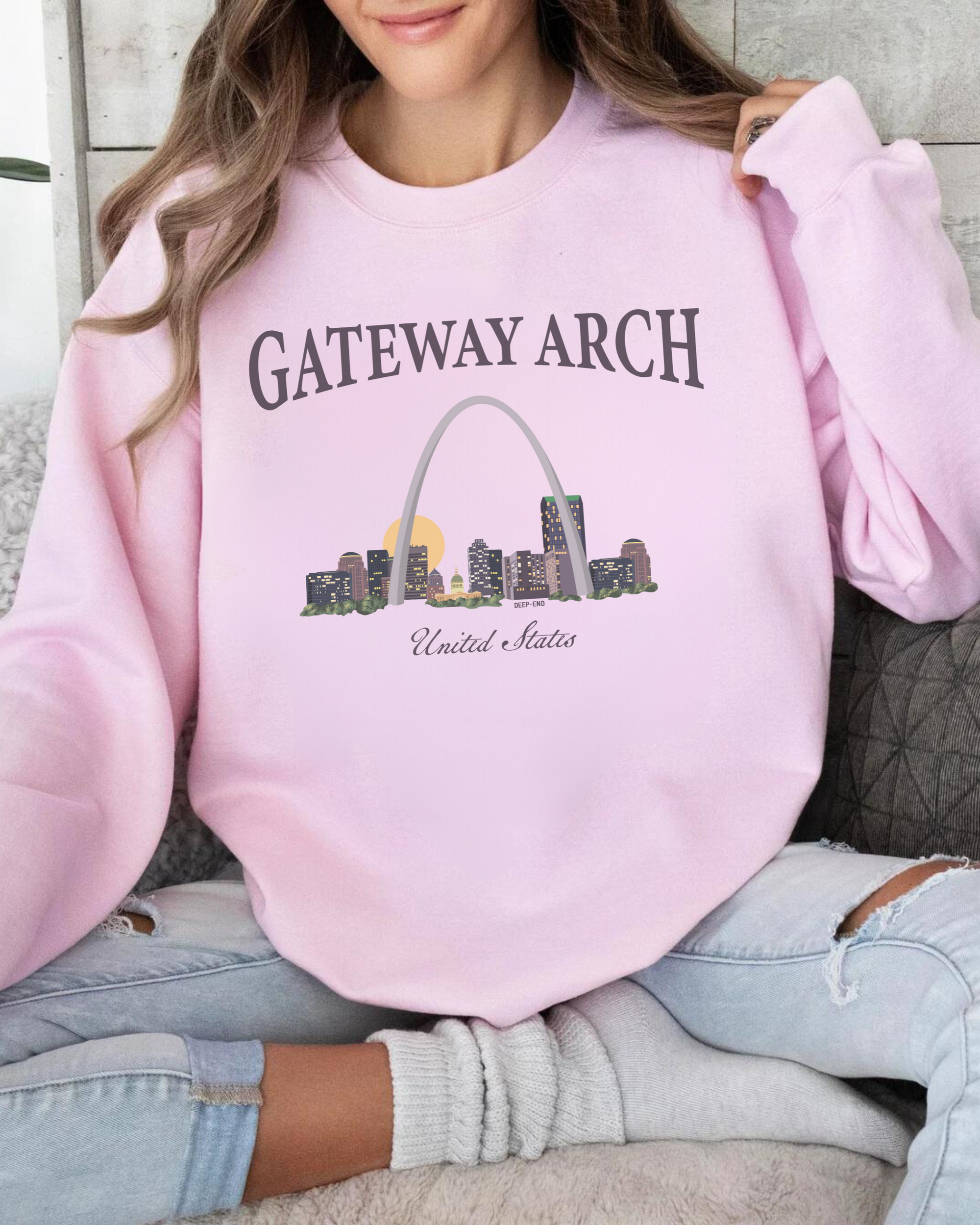 Gateway Arch Classic Unisex Crewneck Sweatshirt
