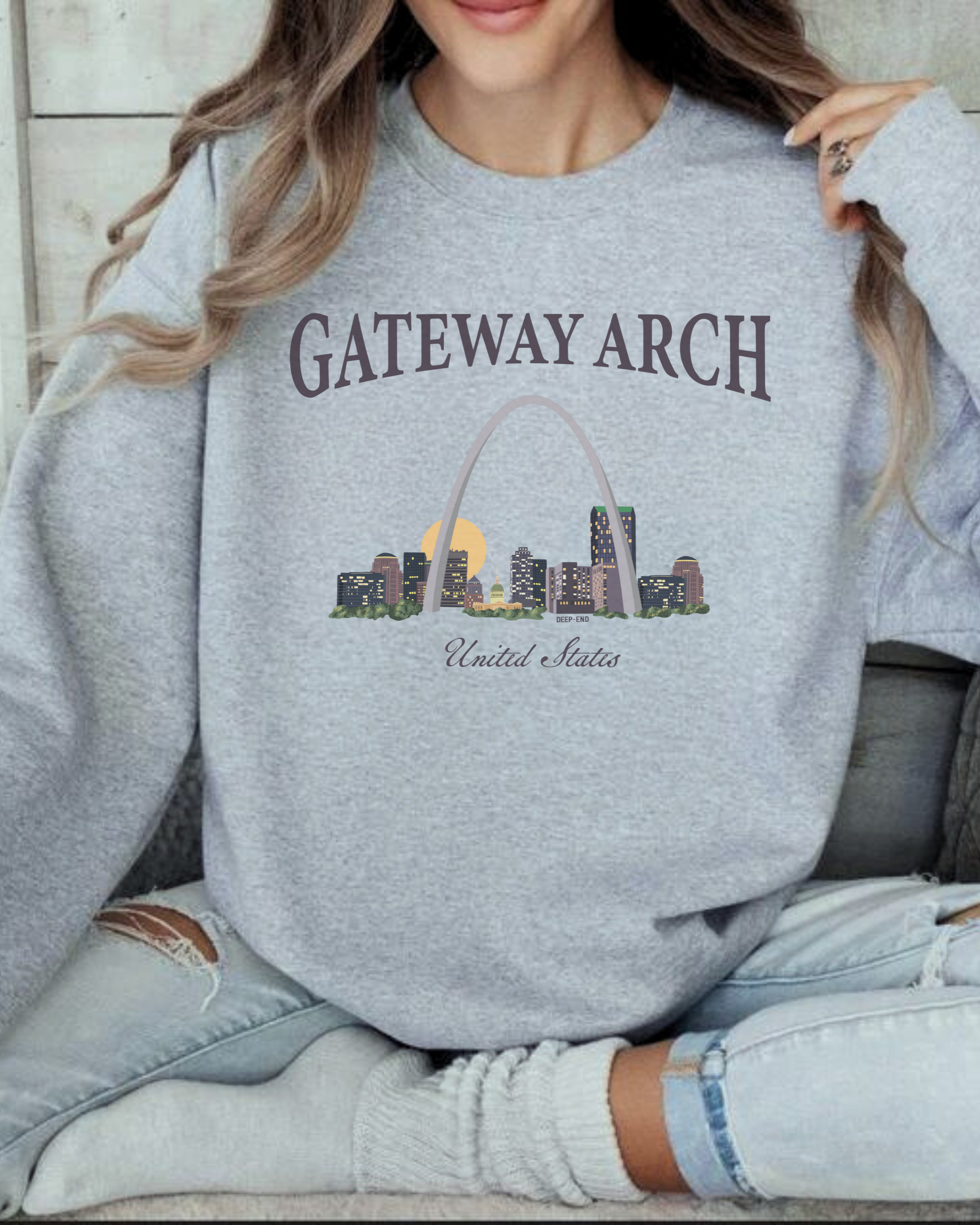 Gateway Arch Classic Unisex Crewneck Sweatshirt