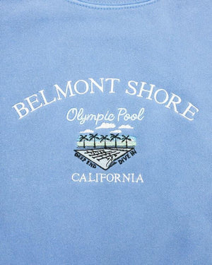 Belmont Shore Vintage Wash Unisex Embroidered Sweatshirt - DEEP-END.COM