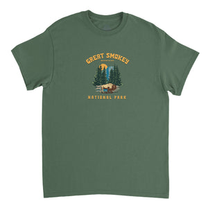 Great Smokey Mountains National Park Heavyweight Unisex Crewneck T-shirt