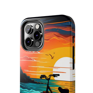 Bicycle At Sunset Phone Case - DEEP-END
