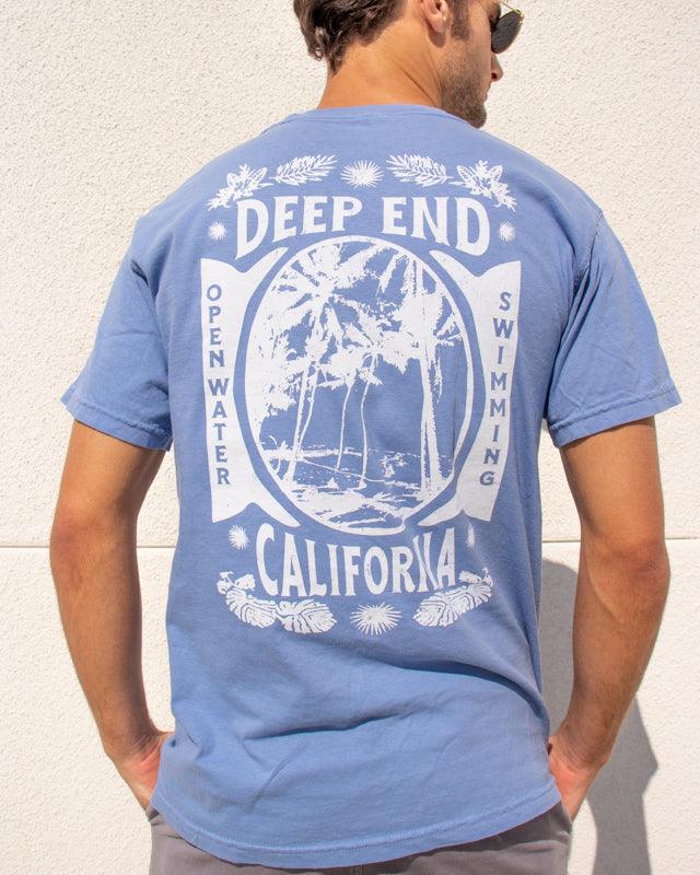California Open Water Swimming Unisex Vintage Tee - DEEP-END