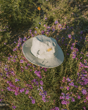 Dazed Out Organic Canvas Bucket Hat - DEEP-END