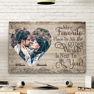 Gift For Couples - My Favorite Place In The World Is Next To You - Custom Poster - DEEP-END
