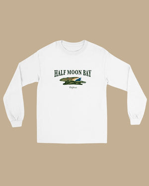 Half Moon Bay - California Unisex Long Sleeve Tee - DEEP-END