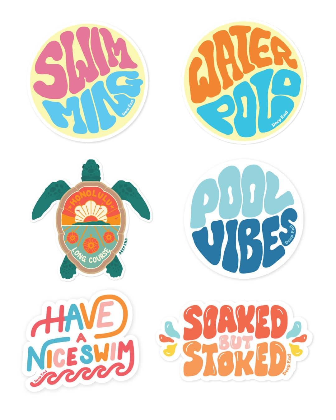 Shenanigans Water Polo Sticker Pack - DEEP-END