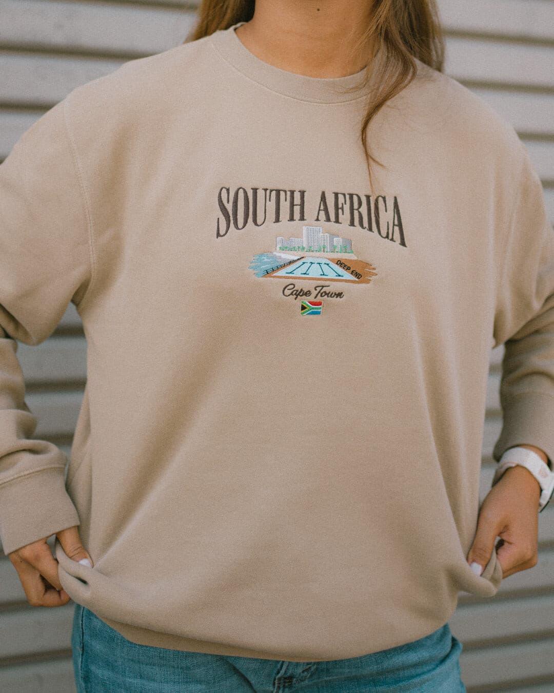 Ordliste eksotisk Løfte South Africa Vintage Wash Unisex Embroidered Sweatshirt - DEEP-END