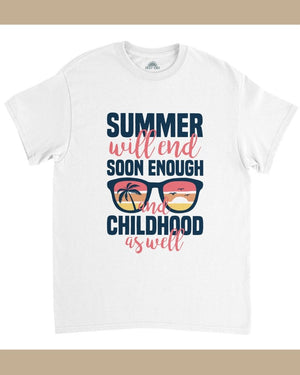 Summer Will End Soon Enough And Childhood As Well Unisex Vintage Tee - DEEP-END