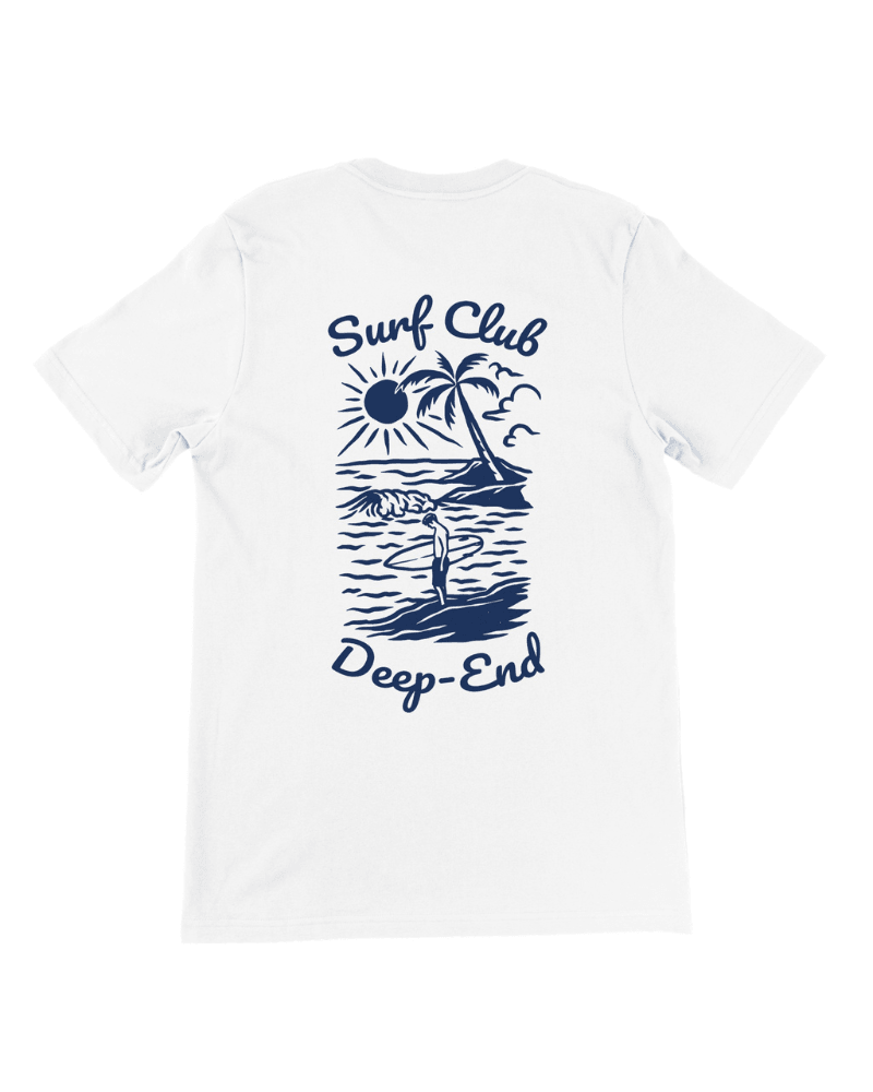 Surf Club Deep-End Unisex Vintage Tee - DEEP-END