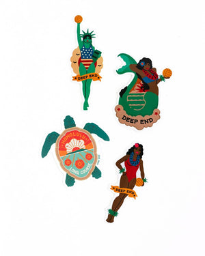 The Icons Swim and Water Polo Sticker Pack - DEEP-END