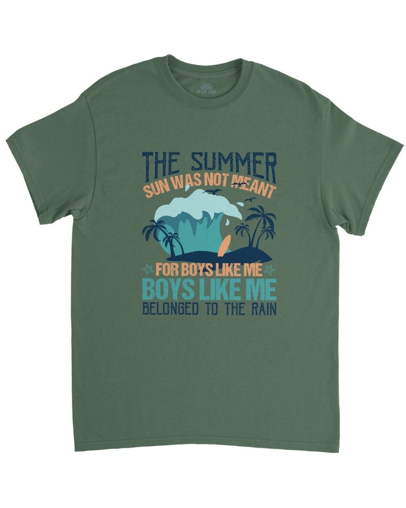 The Summer Sun Was Not Meant For Boys Like Me Unisex Vintage Tee - DEEP-END