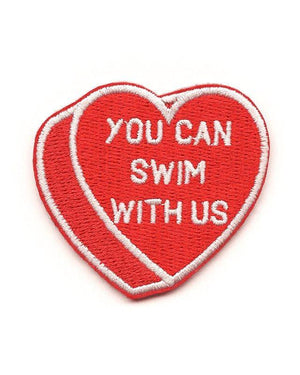 You Can Swim With Us Heart Swim Patch - DEEP-END